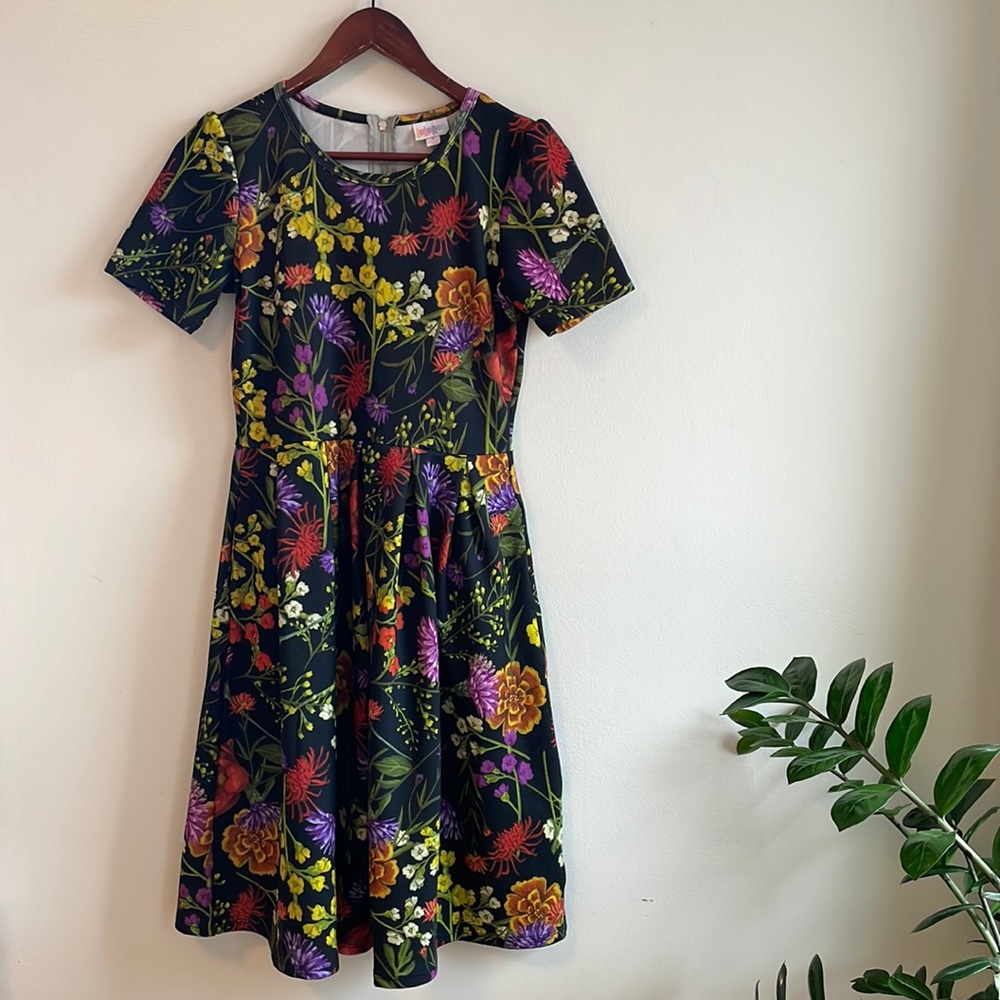 Lularoe Retro Flowered Dress